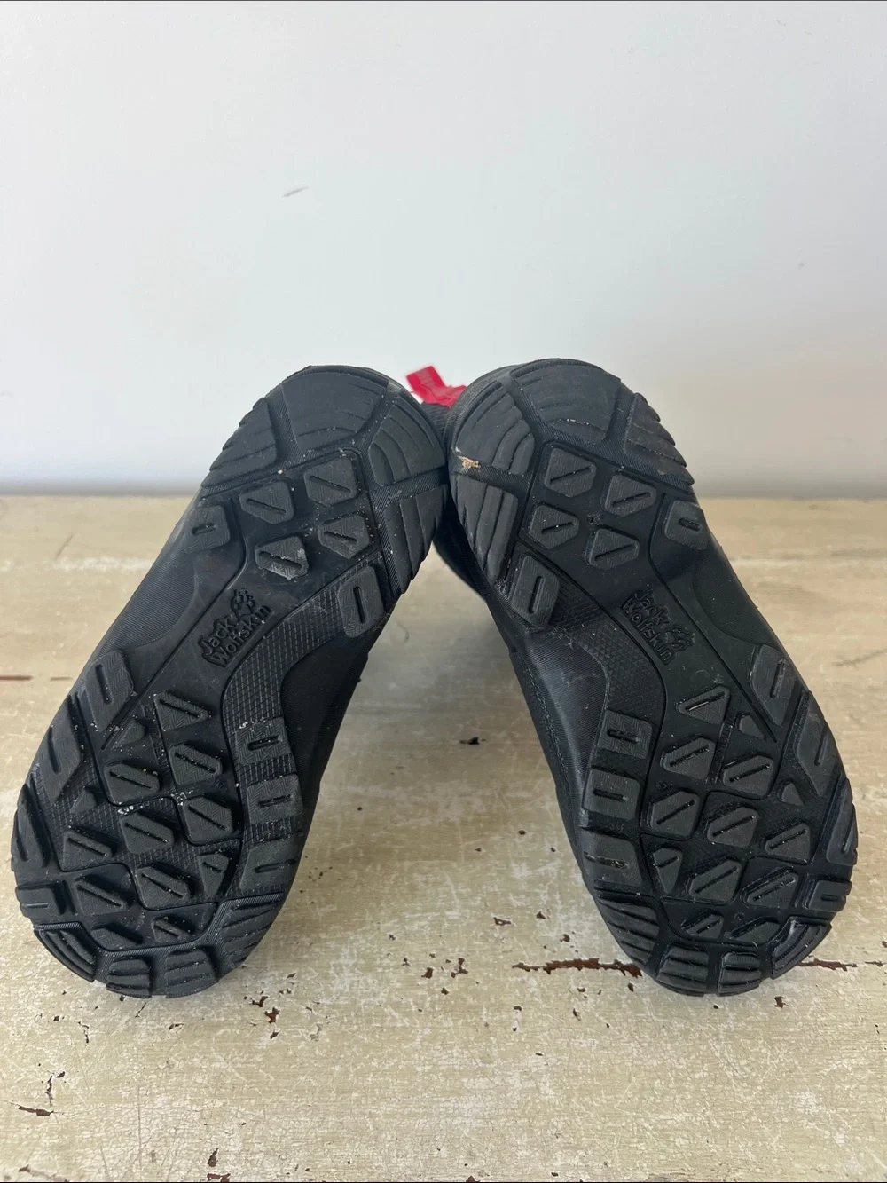 Jack Wolfskin Kids Waterproof Winter Snow Boots Black Red Size US 3 EU 34